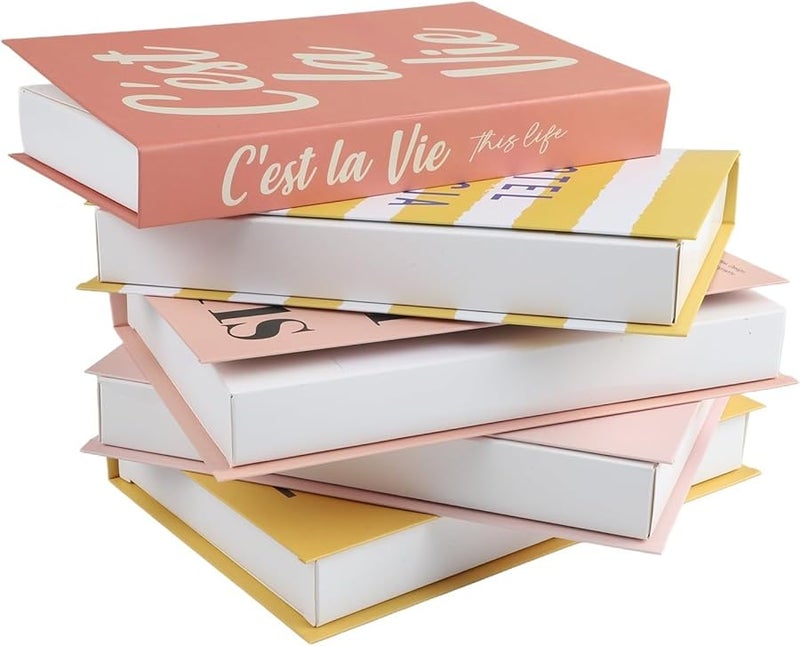 Set of 5 Foldable Decorative Books Size B for Home Office Decor and Photography Props - Image 5